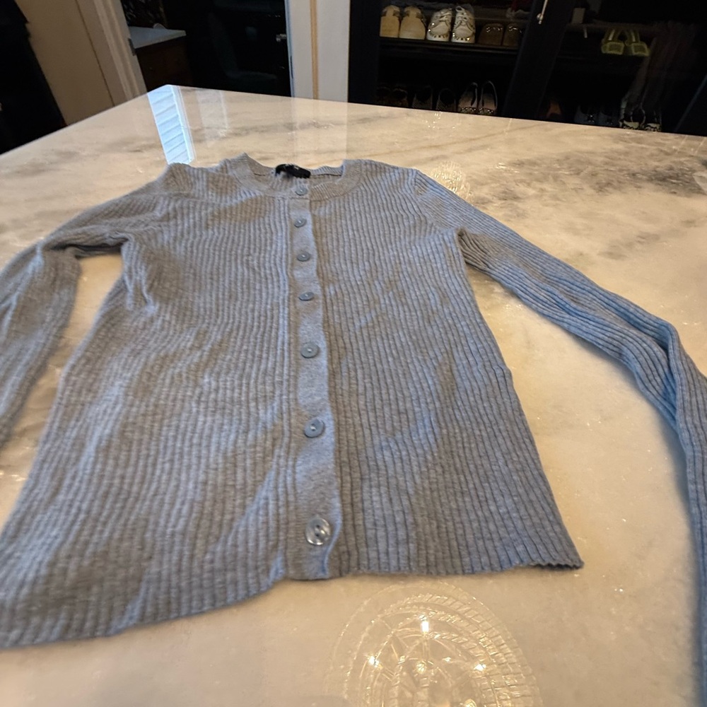 Paige Ribbed Button-Up Cardigan - Picture 3 of 3